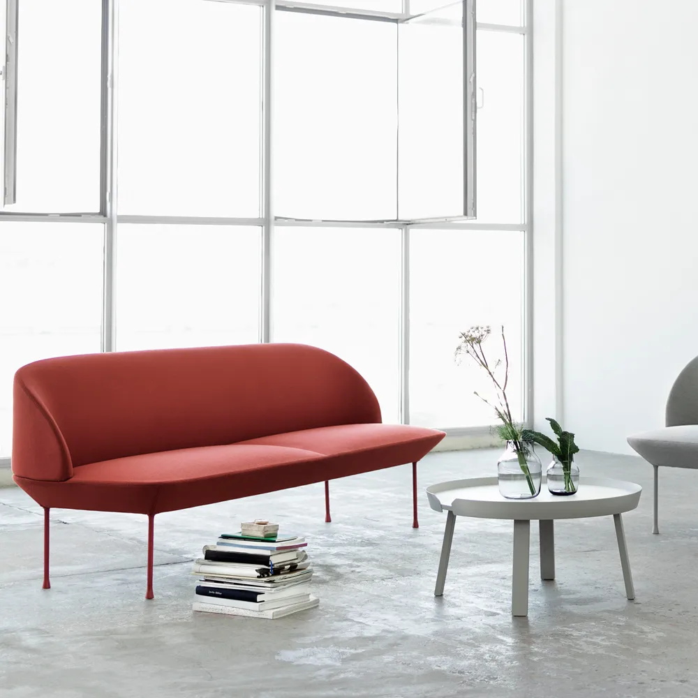 Sofá de 2 plazas Oslo, Steelcut 180-Dark grey Muuto
