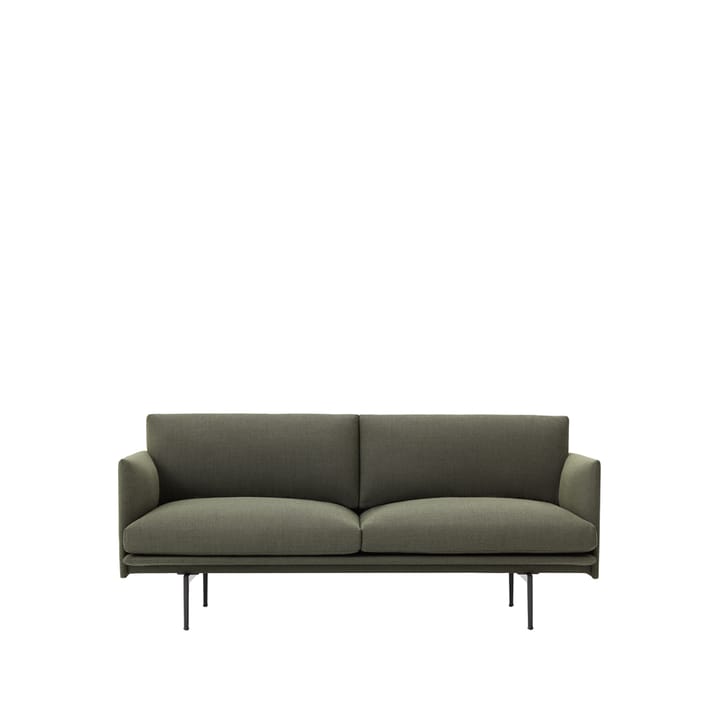 Sofá de 2 plazas Outline - Fiord 961-Green - Muuto