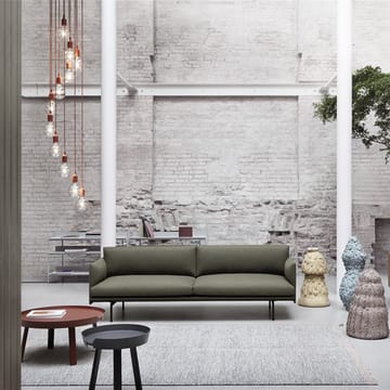 Sofá de 2 plazas Outline - Fiord 961-Green - Muuto