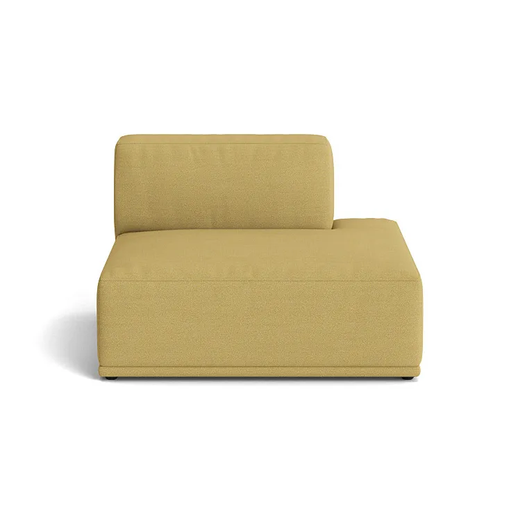 Sofá modular Connect Soft Hallingdal 65 nr.407 amarillo, Sin reposabrazos (D) Muuto
