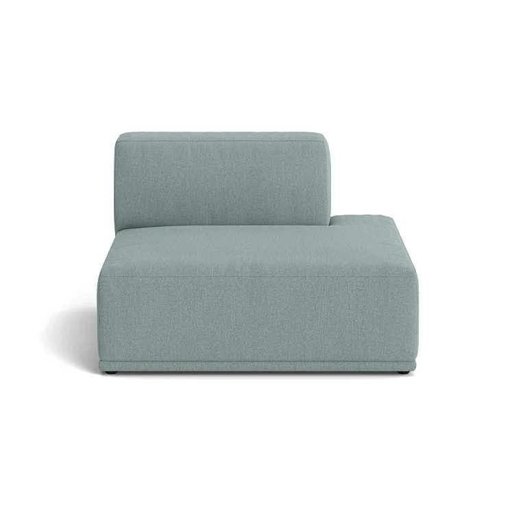 Sofá modular Connect Soft Re-wool nr.718 azul claro, Sin reposabrazos (D) Muuto