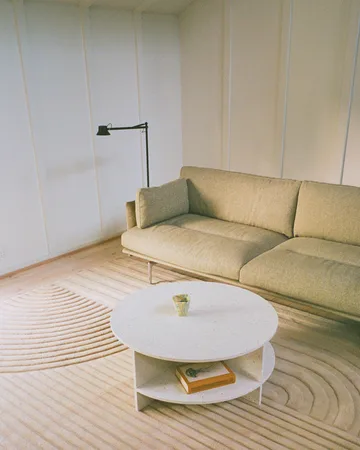 Sofá Outline Soft - Arcilla 15-patas de aluminio, 3 plazas - Muuto