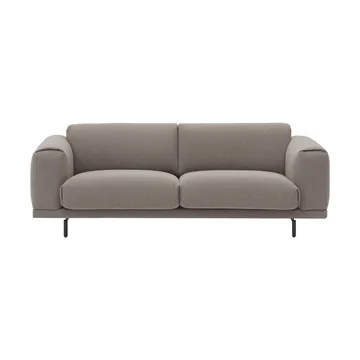 Sofá Rest - 3 plazas, Hearth 6 grey-patas negras - Muuto