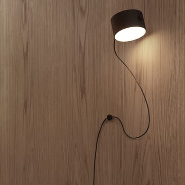 Soporte de cable para lámpara de pared Post - negro - Muuto