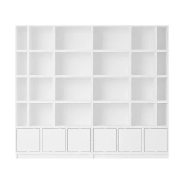 Stacked sistema de almacenamiento Bookcase Configuration 1 - Blanco - Muuto