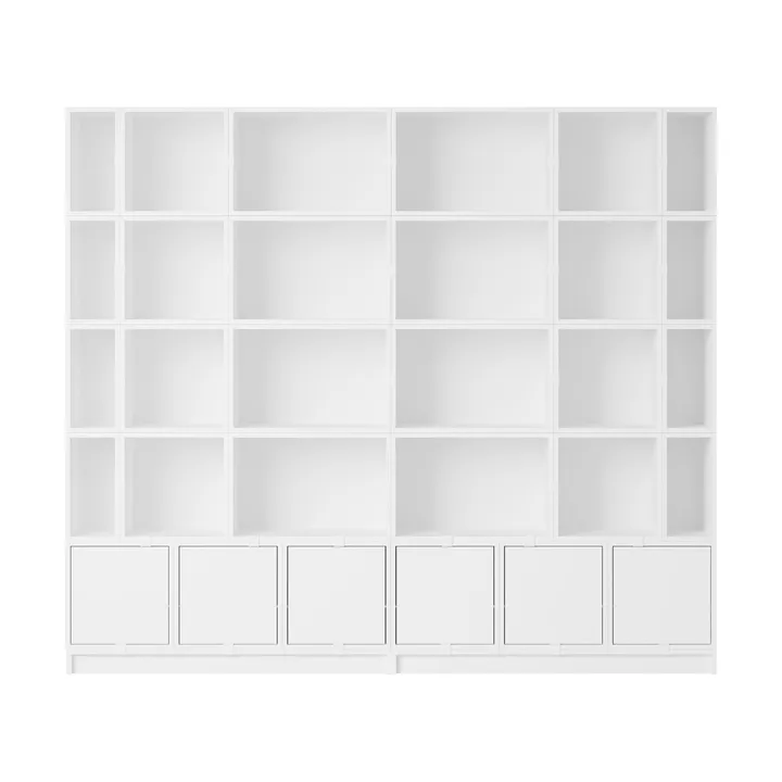 Stacked sistema de almacenamiento Bookcase Configuration 1 - Blanco - Muuto