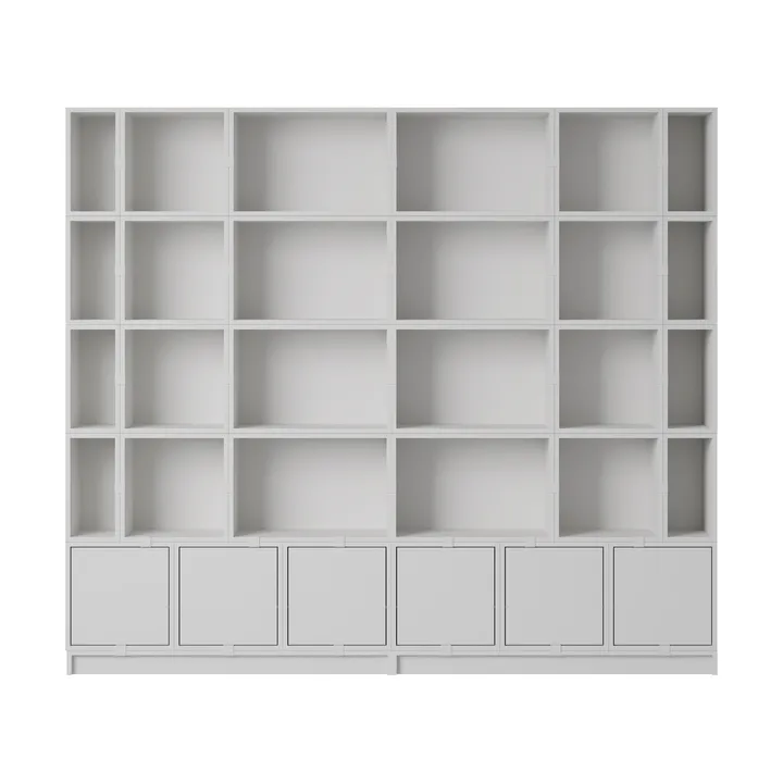 Stacked sistema de almacenamiento Bookcase Configuration 1 - Gris - Muuto