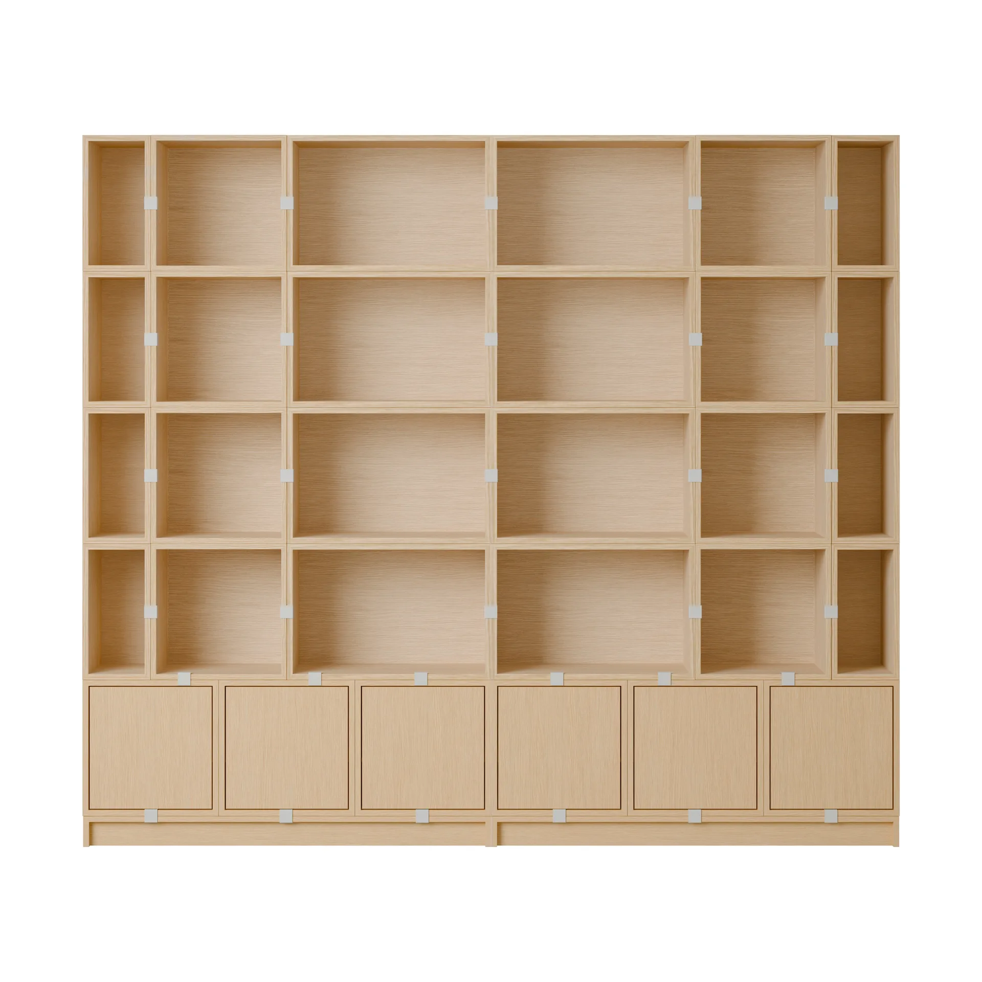 Stacked sistema de almacenamiento Bookcase Configuration 1, Oak Muuto