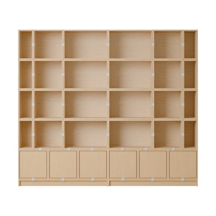Stacked sistema de almacenamiento Bookcase Configuration 1 - Oak - Muuto