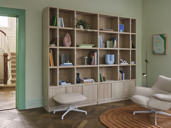 Stacked sistema de almacenamiento Bookcase Configuration 1, Oak Muuto