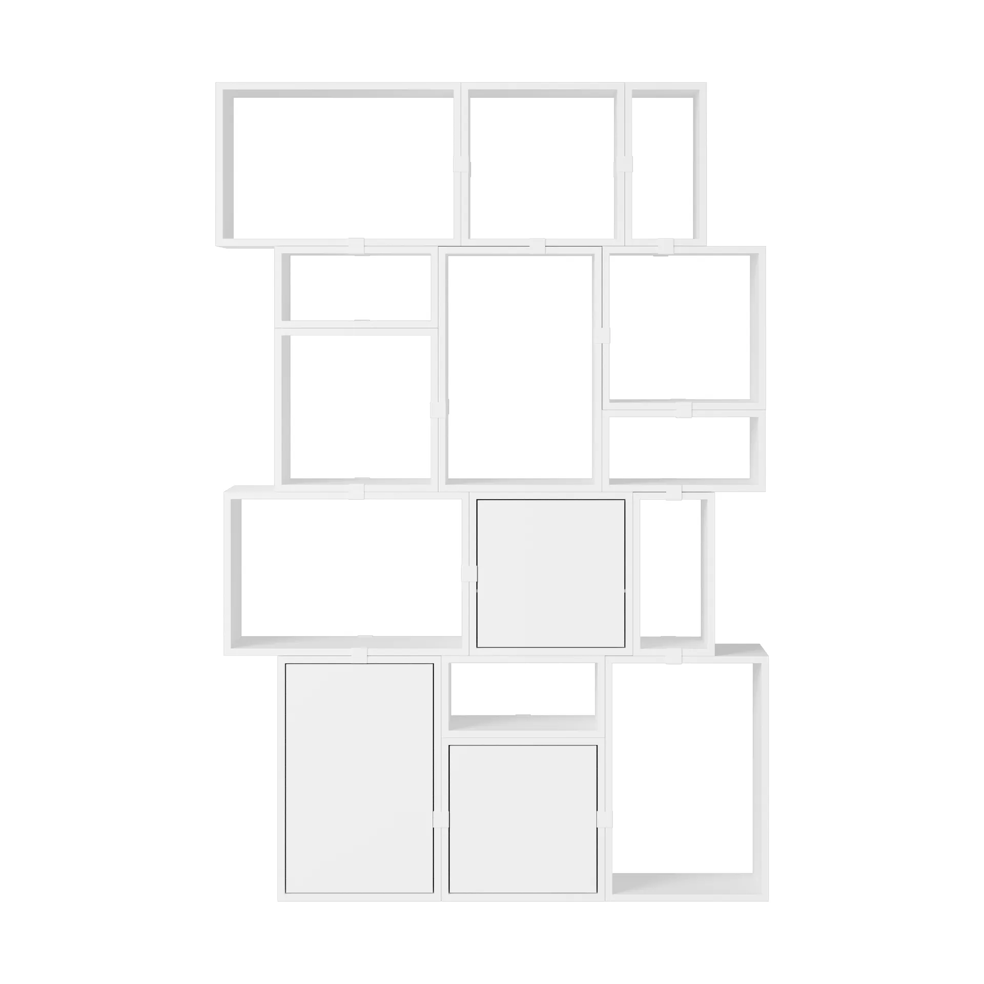 Stacked sistema de almacenamiento Bookcase Configuration 2, Blanco Muuto