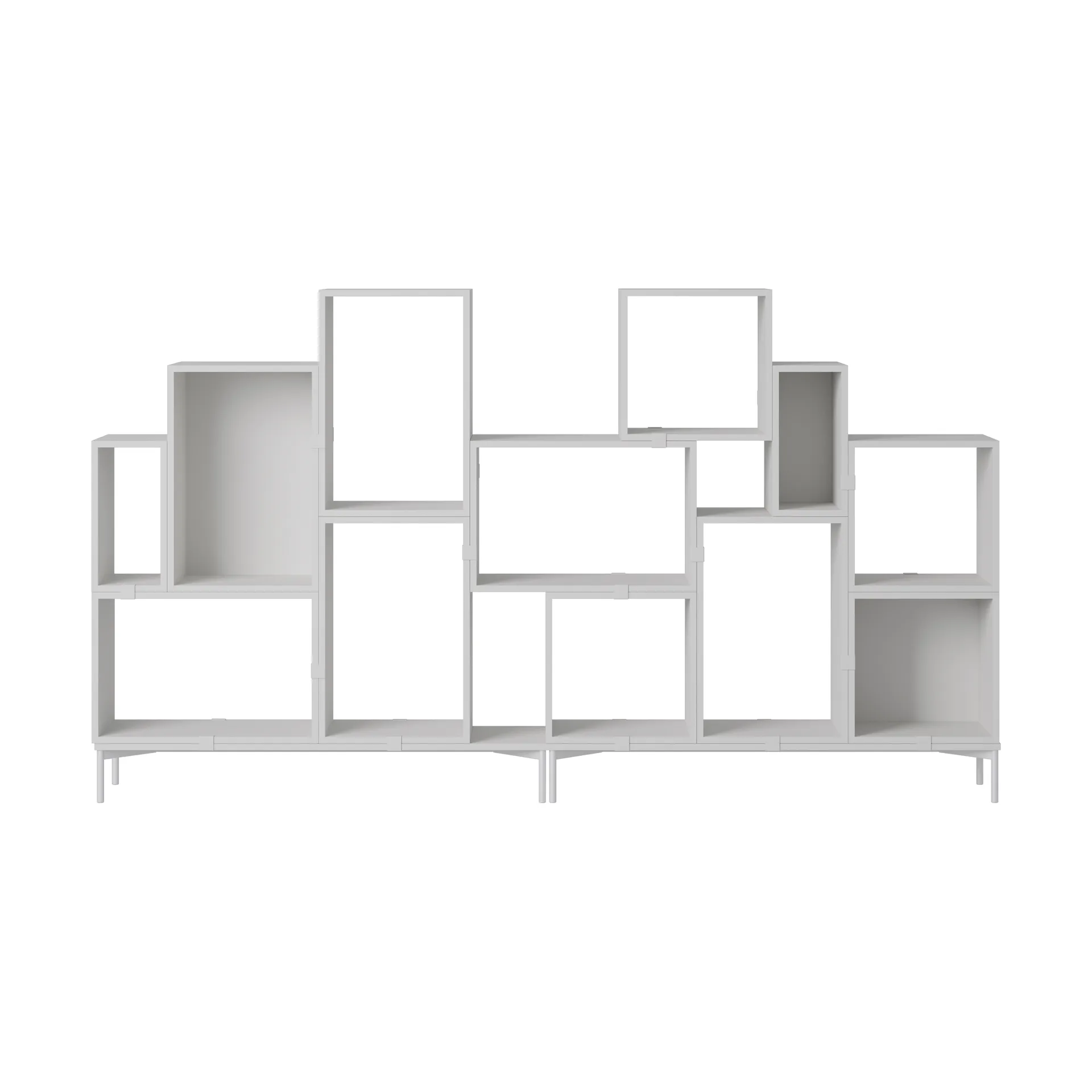 Stacked sistema de almacenamiento Bookcase Configuration 3, Gris Muuto