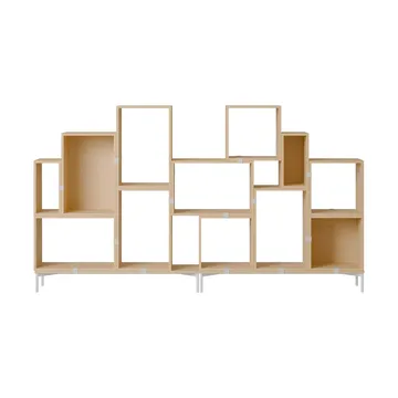 Stacked sistema de almacenamiento Bookcase Configuration 3 - Roble - Muuto