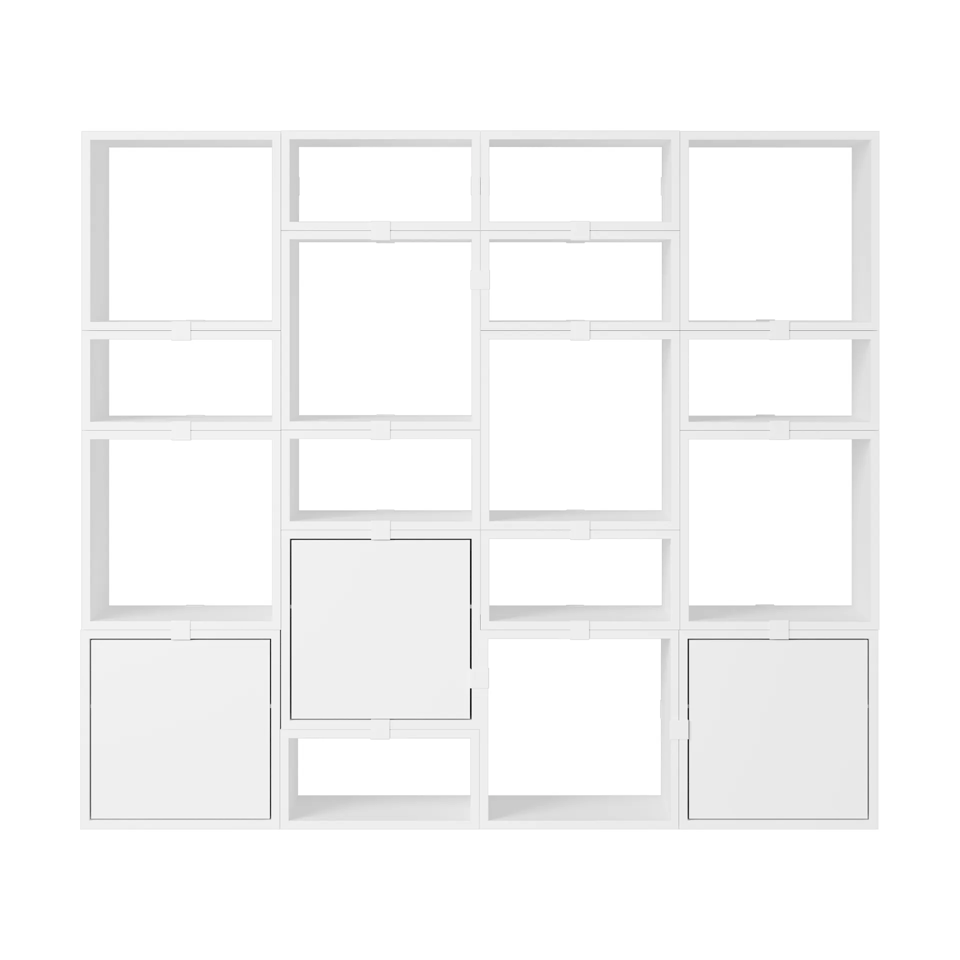 Stacked sistema de almacenamiento Bookcase Configuration 4, Blanco Muuto