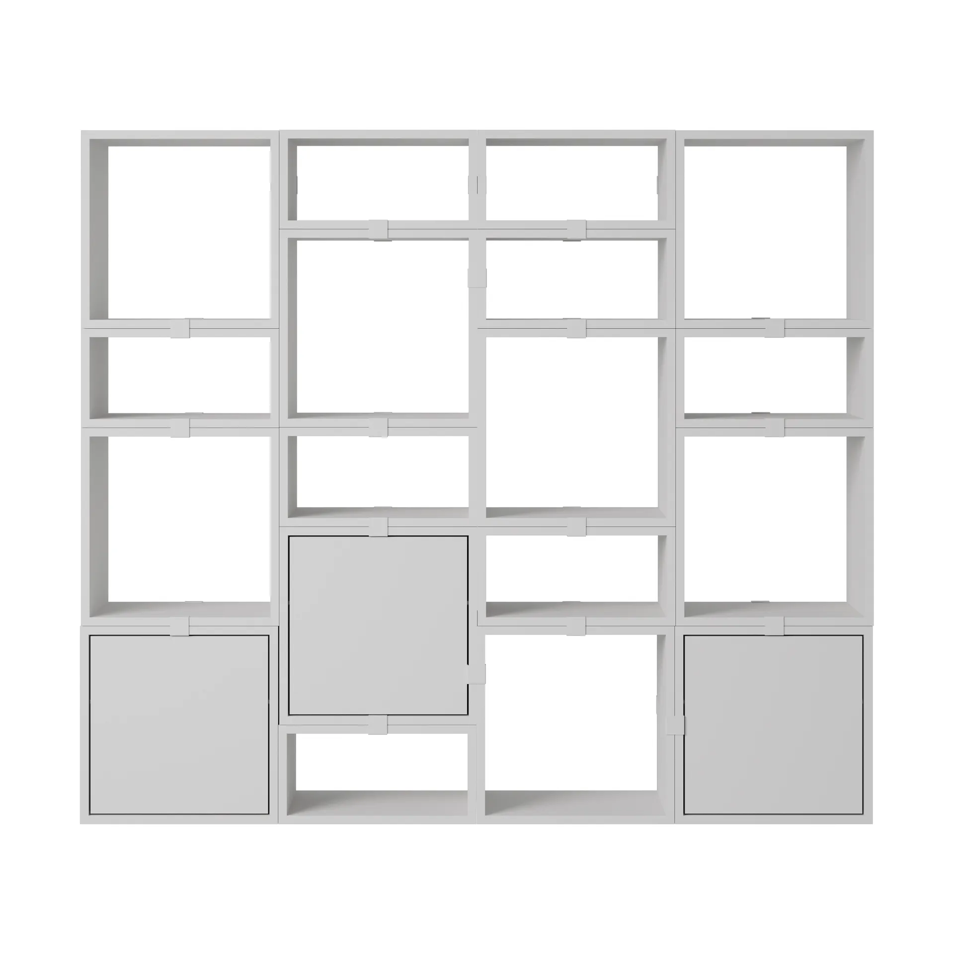 Stacked sistema de almacenamiento Bookcase Configuration 4, Gris Muuto