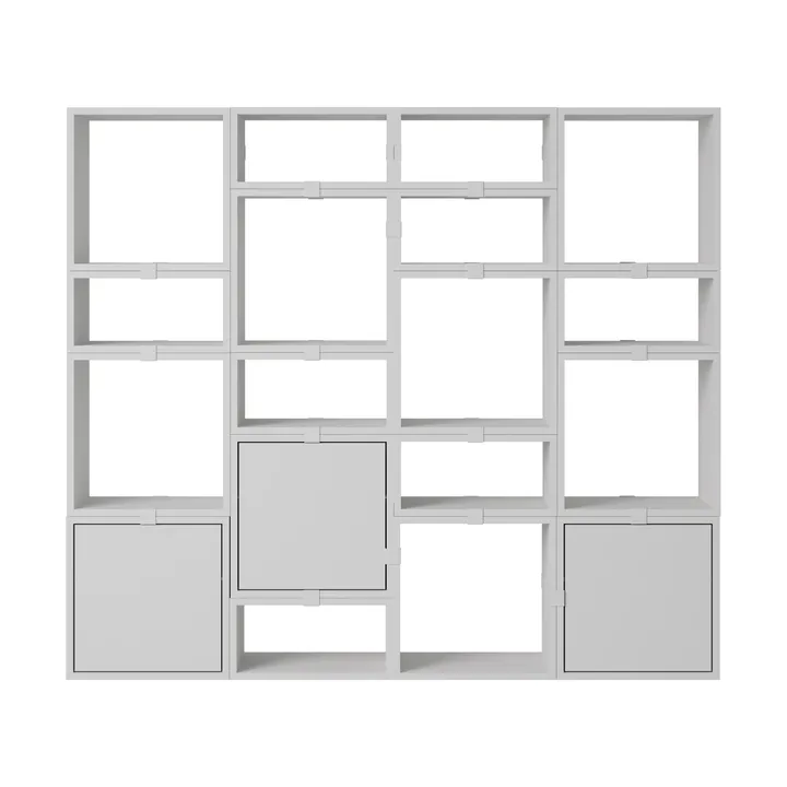 Stacked sistema de almacenamiento Bookcase Configuration 4 - Gris - Muuto