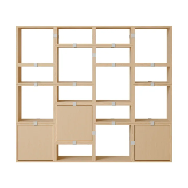 Stacked sistema de almacenamiento Bookcase Configuration 4 - Roble - Muuto