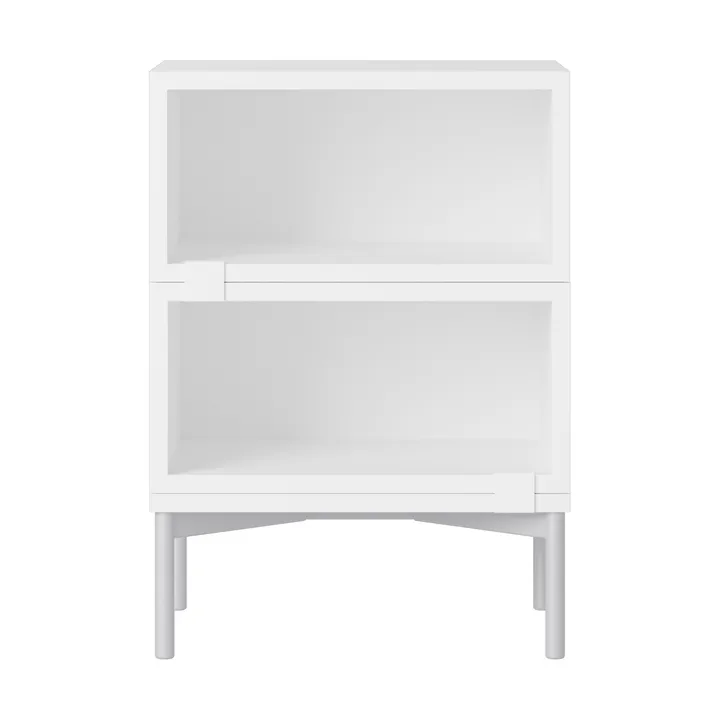 Stacked sistema de almacenamiento para mesilla de noche, configuración 1 - Blanco - Muuto