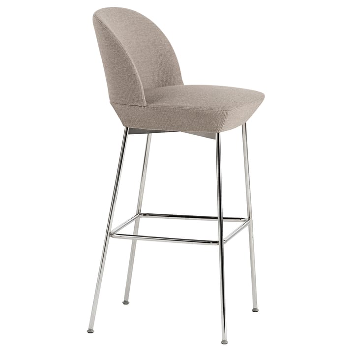 Taburete de bar con patas cromadas Oslo Bar - Ocean 32 - Muuto