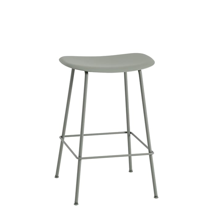 Taburete de bar Fiber Tube 65 cm - dusty green - Muuto