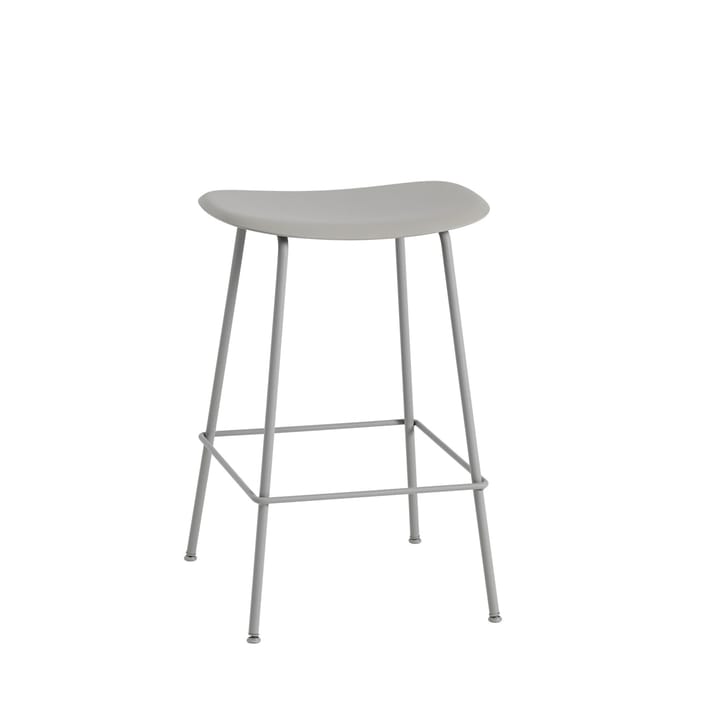 Taburete de bar Fiber Tube 65 cm - Grey-Grey - Muuto