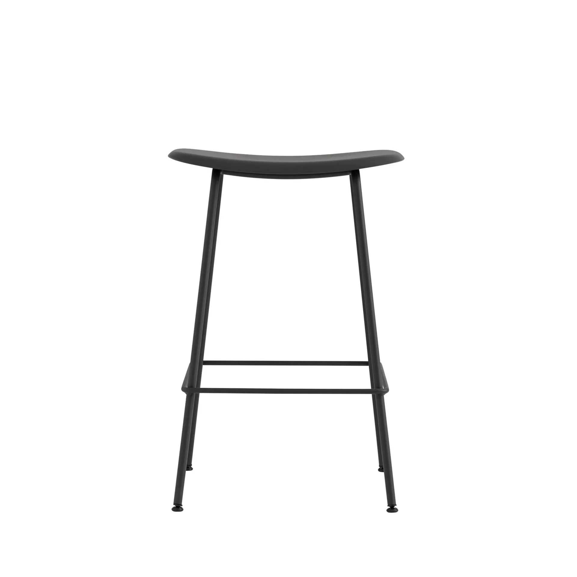 Taburete de bar Fiber Tube 65 cm, negro Muuto