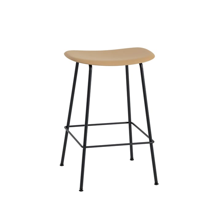 Taburete de bar Fiber Tube 65 cm - ocre-negro - Muuto