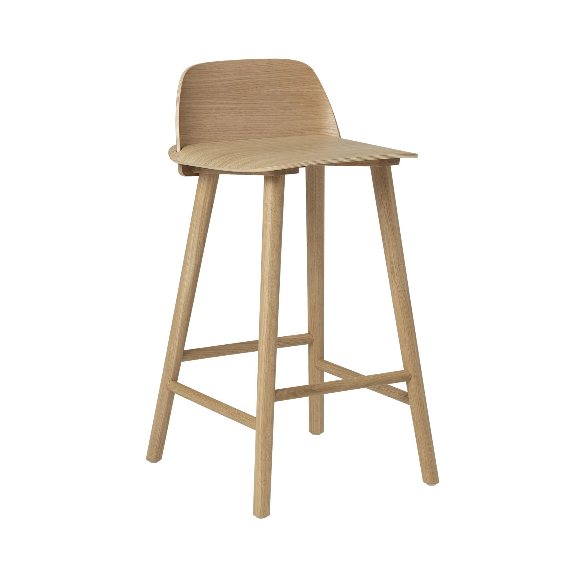 Taburete de bar Nerd 65 cm, roble Muuto