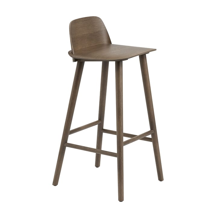 Taburete de bar Nerd 75 cm - Stained dark brown - Muuto