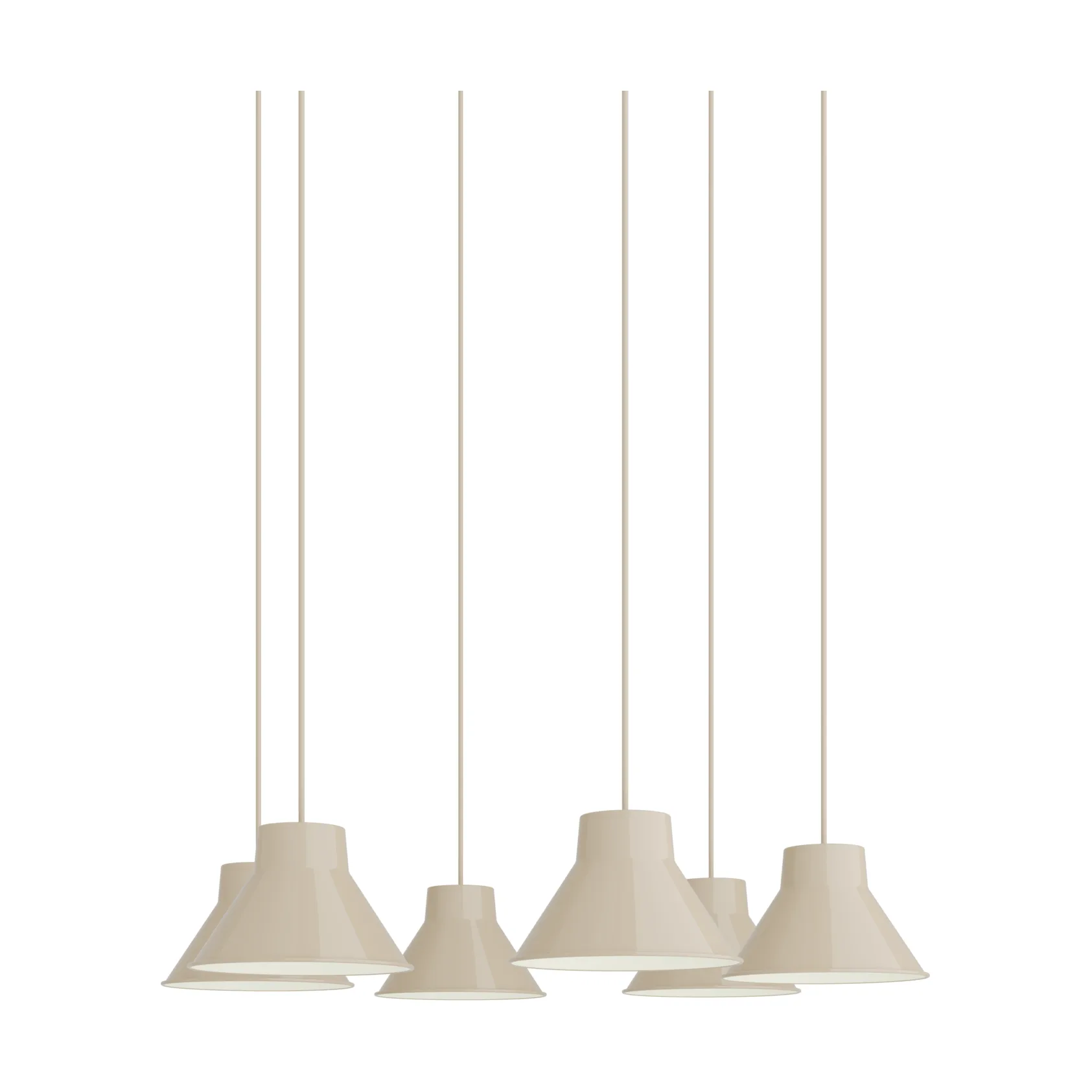 Top Pendant Cluster 6 lámpara colgante, Arena, Ø21 cm Muuto