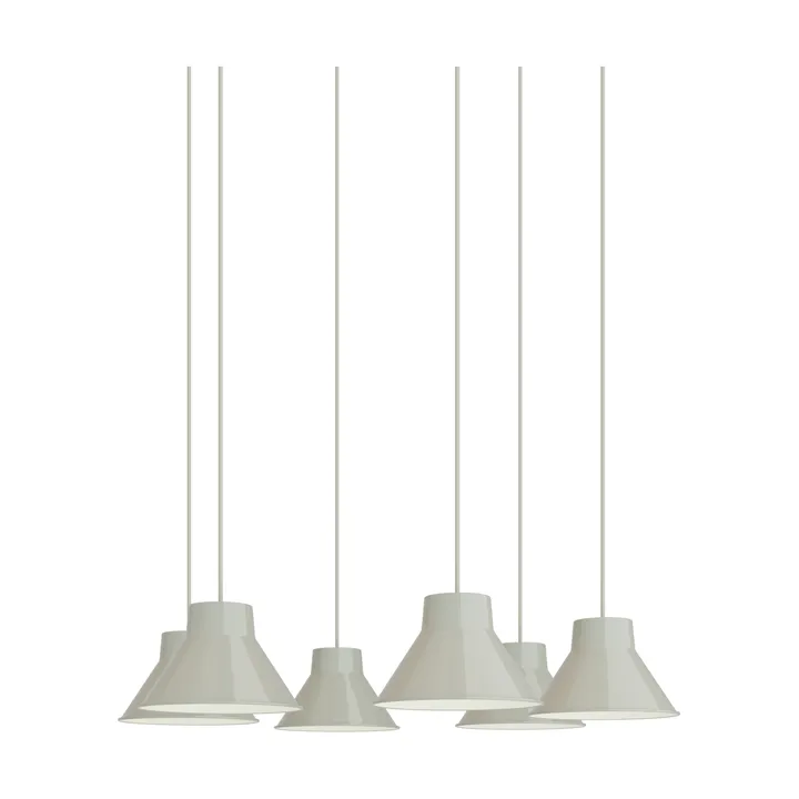Top Pendant Cluster 6 lámpara colgante - Gris, Ø21 cm - Muuto