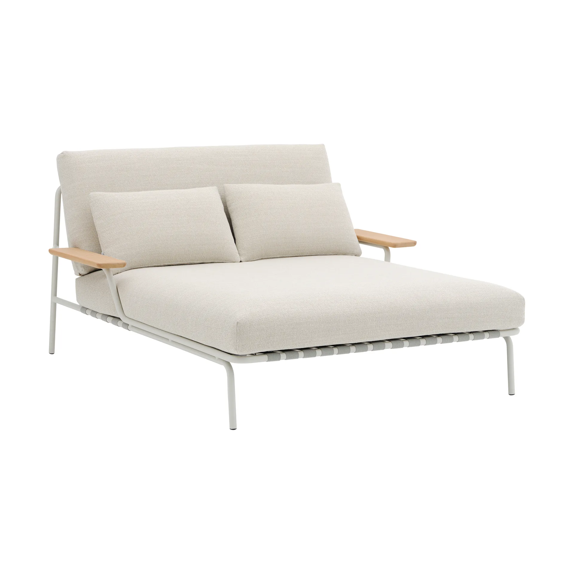 Tumbona Settle , Laze 1-grey, con reposabrazos Muuto