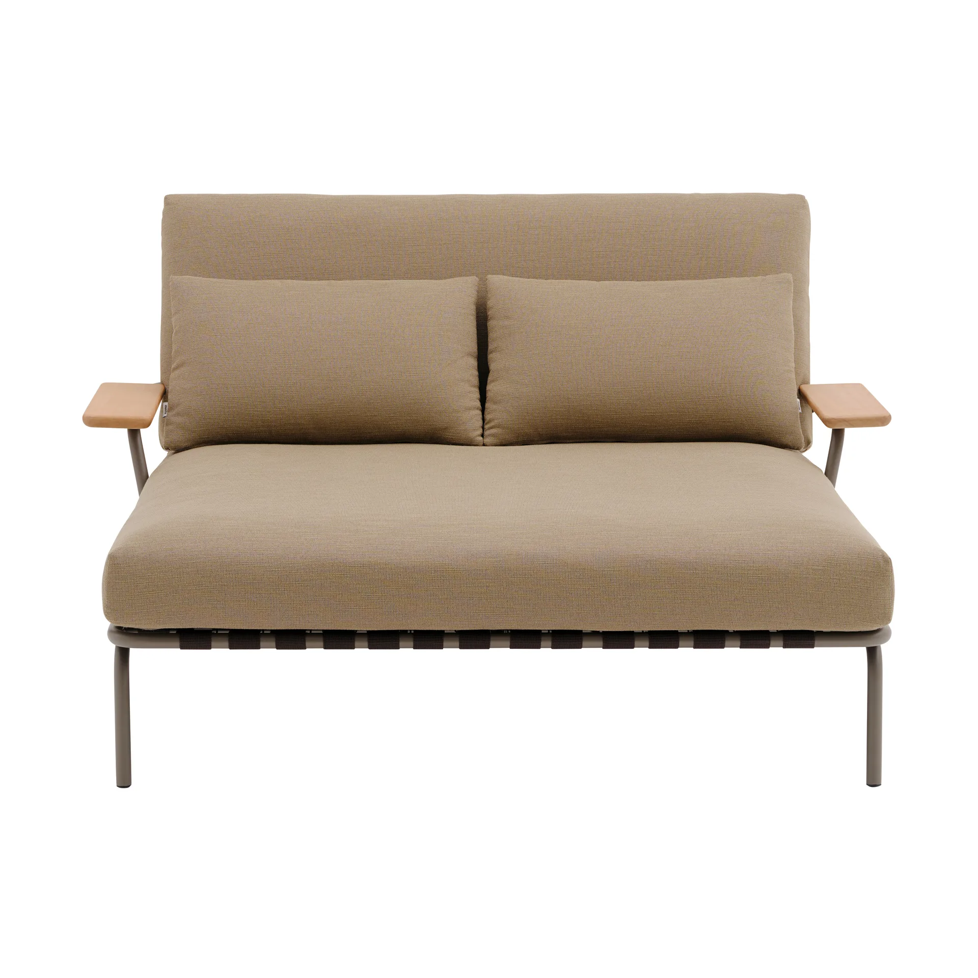 Tumbona Settle , Ribbed Weave 5-topo, con reposabrazos Muuto