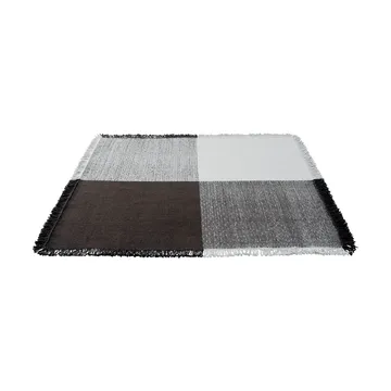 Verso alfombra de lana - Cool grey-marrón oscuro, 258x258 cm - Muuto