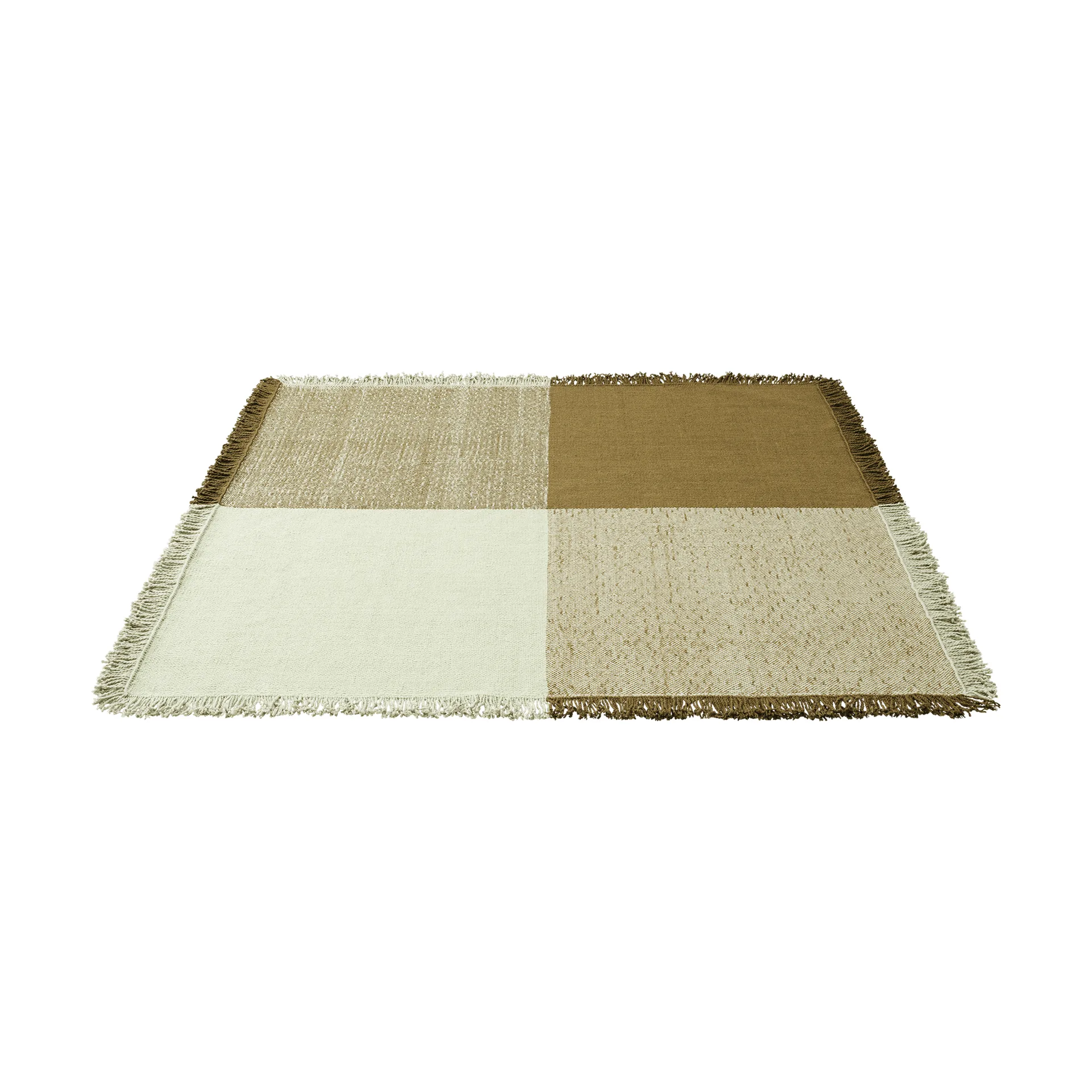Verso alfombra de lana, Verde pálido-marrón cálido, 258x258 cm Muuto