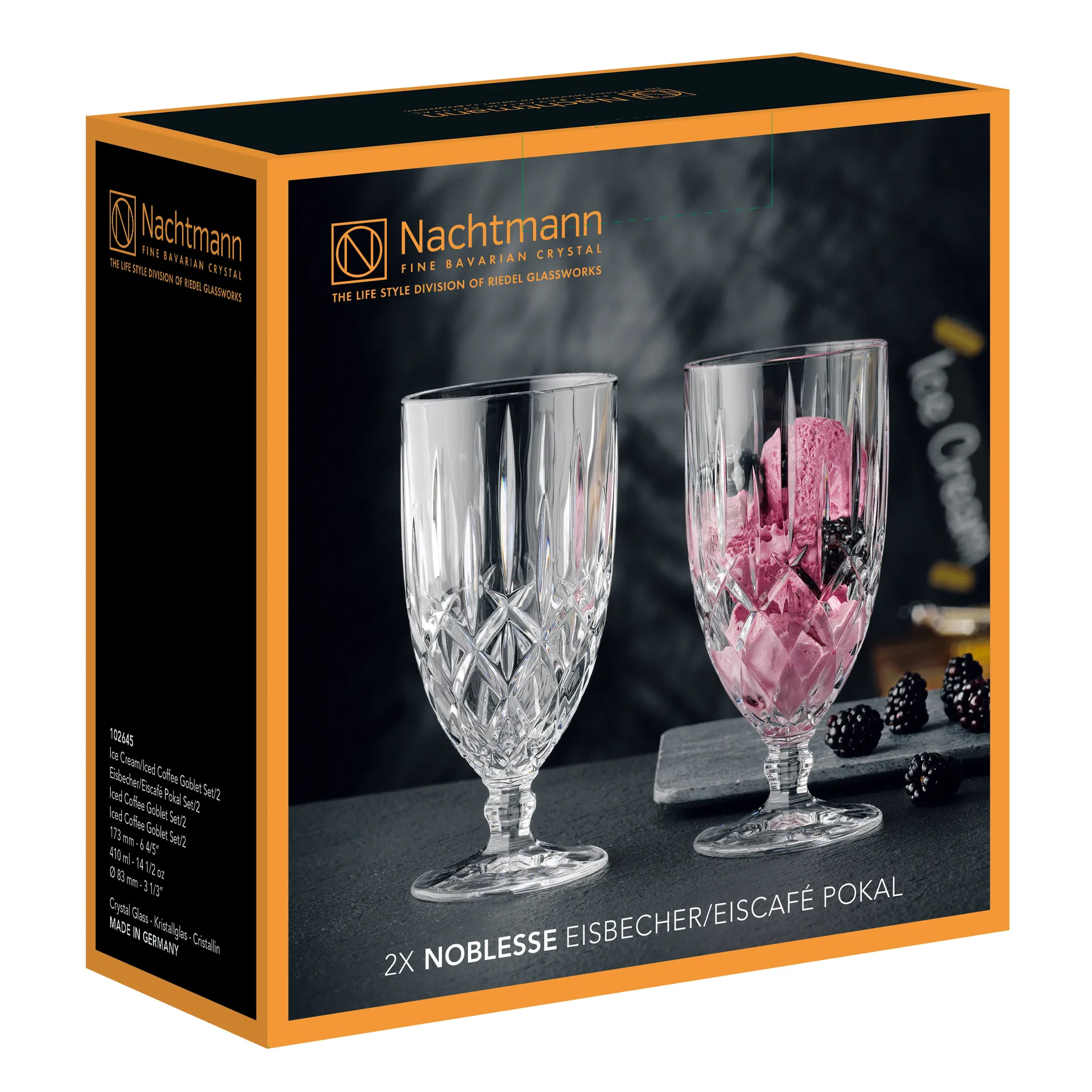 2 Copas de postre Noblesse, Transparente Nachtmann