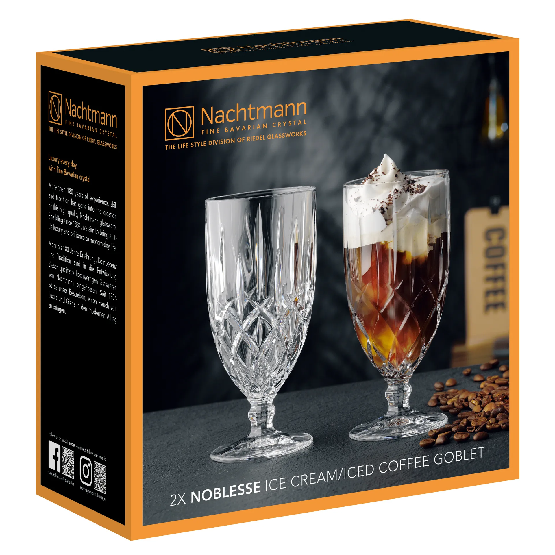 2 Copas de postre Noblesse, Transparente Nachtmann