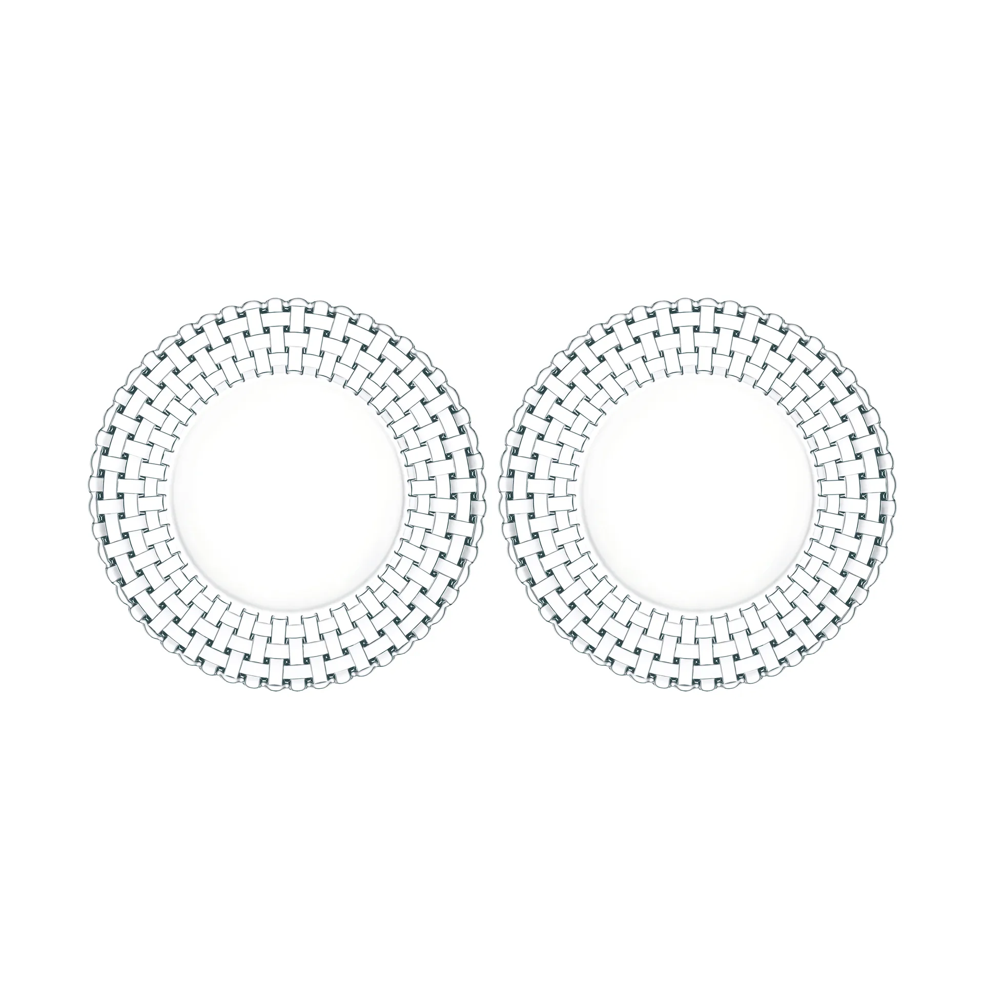 2 Platos Bossa Nova 23 cm, transparente Nachtmann