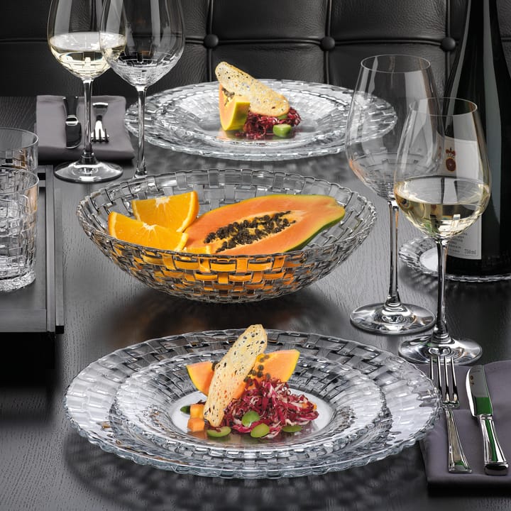 2 Platos Bossa Nova 23 cm, transparente Nachtmann