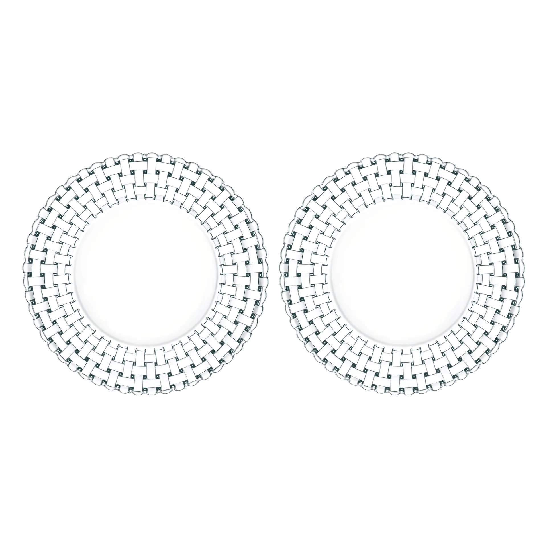 2 Platos Bossa Nova 27 cm, transparente Nachtmann