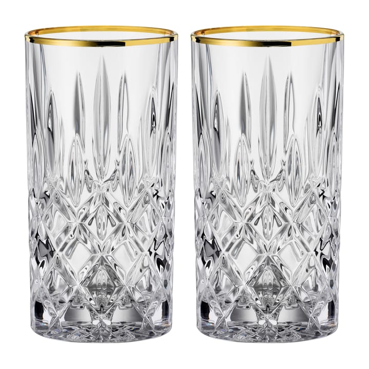 2 Vasos alargados Noblesse Gold 37,5 cl - transparente - Nachtmann