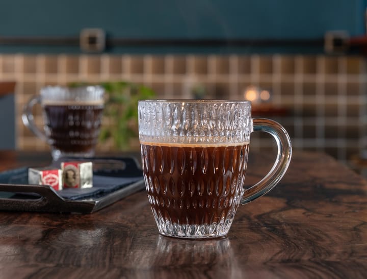 2 Vasos Coffee Ethno Barista 39,2 cl, Clear Nachtmann