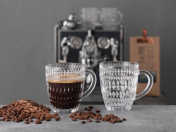 2 Vasos Coffee Ethno Barista 39,2 cl - Clear - Nachtmann