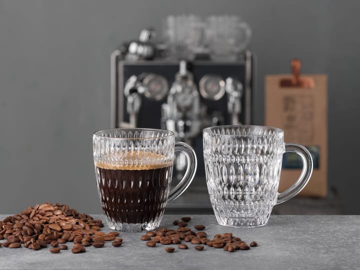 2 Vasos Coffee Ethno Barista 39,2 cl, Clear Nachtmann
