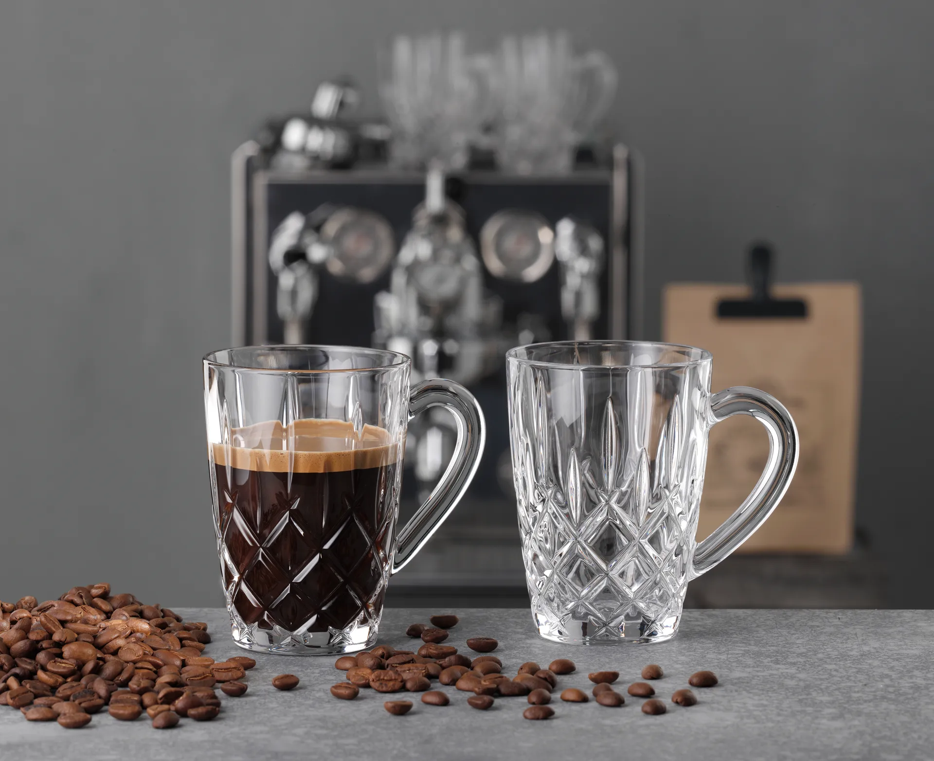 2 Vasos Coffee Noblesse Barista 34,7 cl, Clear Nachtmann