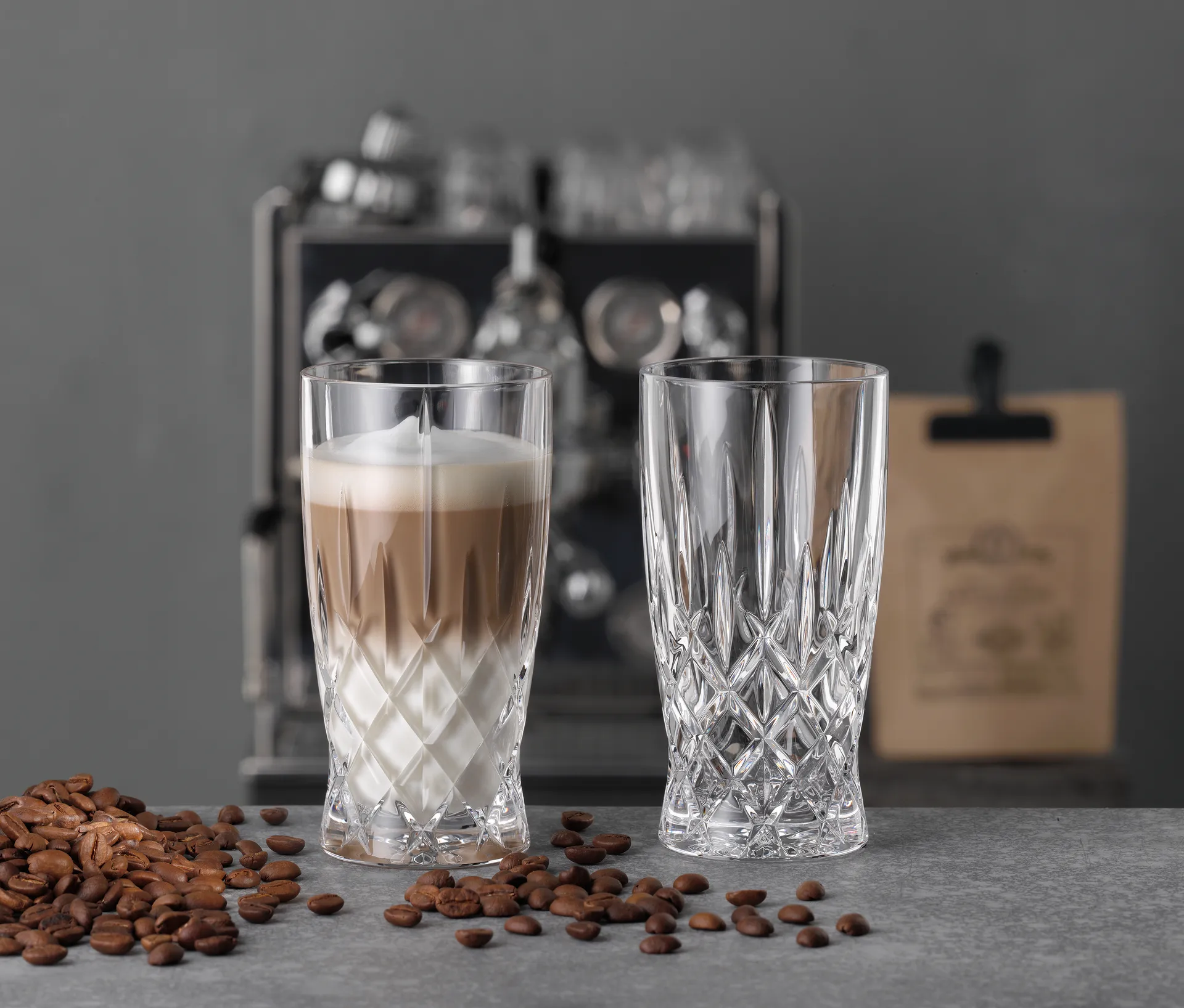 2 Vasos Latte Noblesse Barista 35 cl, Clear Nachtmann