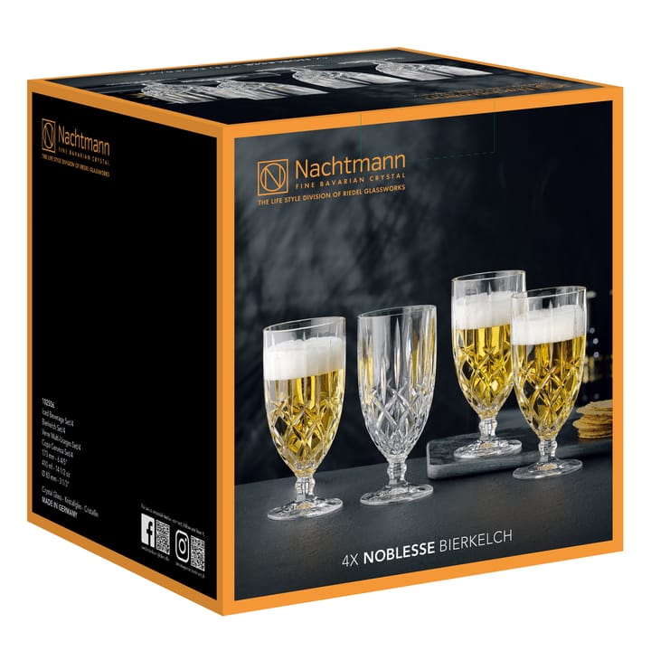 4 Copas de cerveza Noblesse 42,5 cl, Transparente Nachtmann