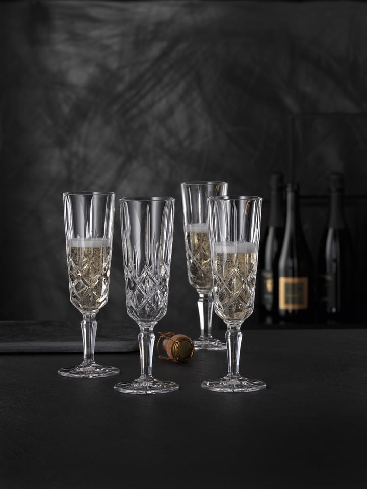 4 Copas de champagne Noblesse 15,5 cl, transparente Nachtmann