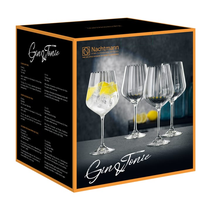 4 Copas Nachtmann Gin & Tonic 64 cl, Transparente Nachtmann