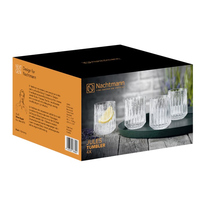 4 Tumbler Jules, transparente Nachtmann
